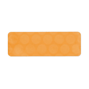 ÉTIQUETTE GRAND POPSICLE ORANGE CERCLES À PETITS POIS D'ÉT