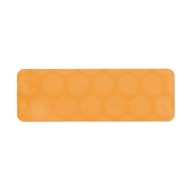 ÉTIQUETTE GRAND POPSICLE ORANGE CERCLES À PETITS POIS D'ÉTÉ  (Devant)