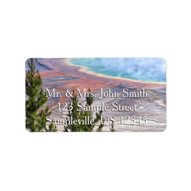 Étiquette Grand Prismatic Overlook (Devant)