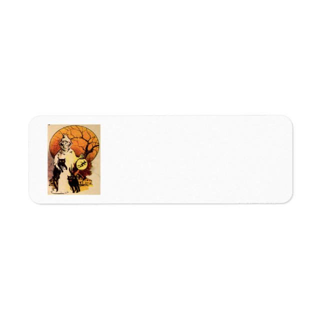 Étiquette Grande Faucheuse Avec Ses Chats Noirs (Devant)