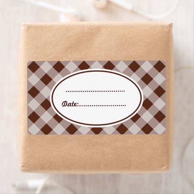 Étiquette Grands Labels de Cuisine au Chocolat (En situation)