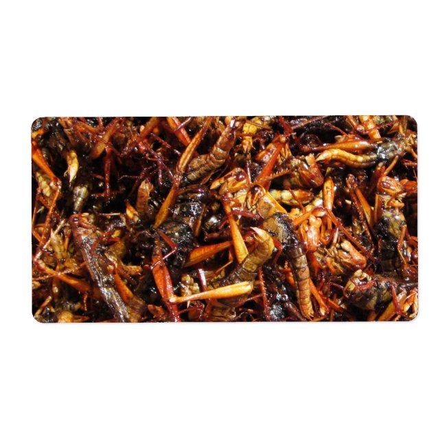 Étiquette Grasshopper frit (Takkataen Thot) Alimentation asi (Devant)