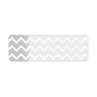 Étiquette Gray and White Zigzag Stripes.
