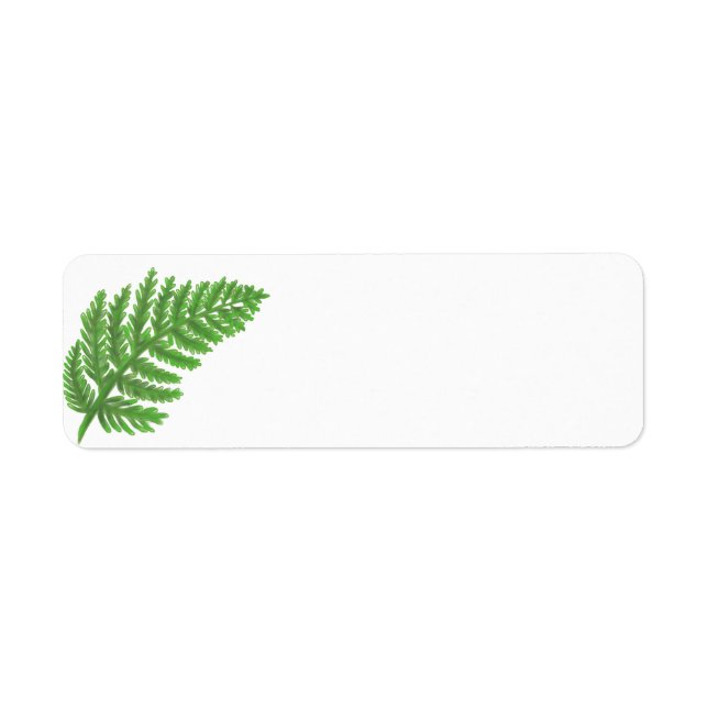 Étiquette Green Fern (Devant)