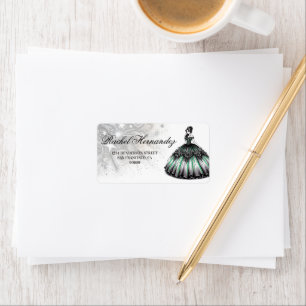 Étiquette Green Quinceañera Girl