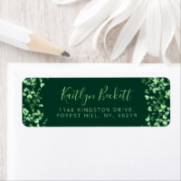 Green Watercolor Hearts Irish St. Patrick's Day