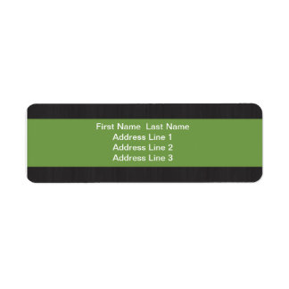 Étiquette Green & Woodgrain Professional Adresse de retour