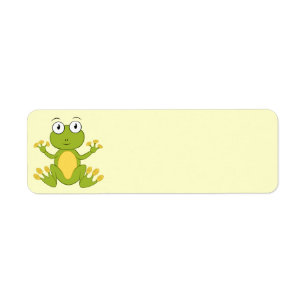 Étiquette Grenouille Animée
