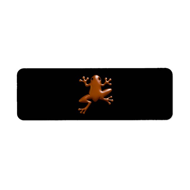 Étiquette Grenouille au chocolat (Devant)