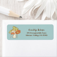 Grenouille et champignons Cottagecore Adresse de r