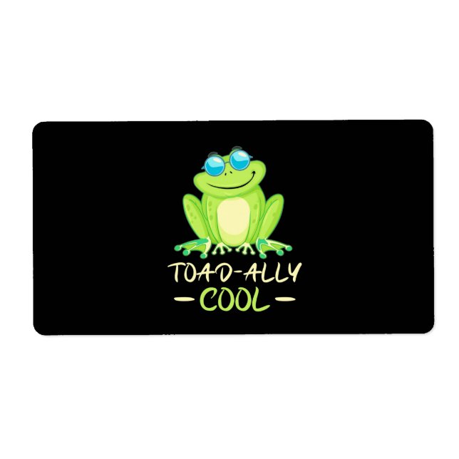 Étiquette Grenouille Toadal Cool (Devant)