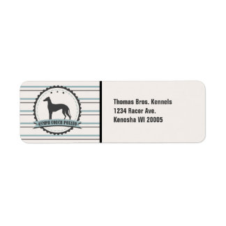 Étiquette Greyhound Retraité Racer 45 mi/h Lazy Dog Custom