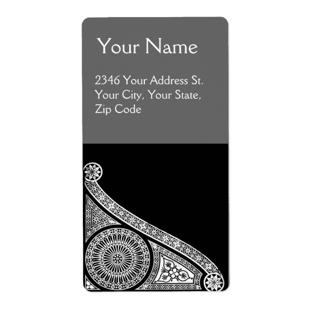 Étiquette gris RENAISSANCE (Devant)