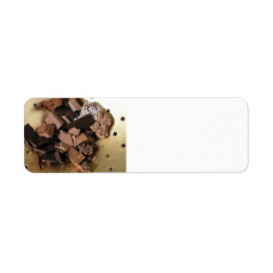 Étiquette Gros morceaux de chocolat