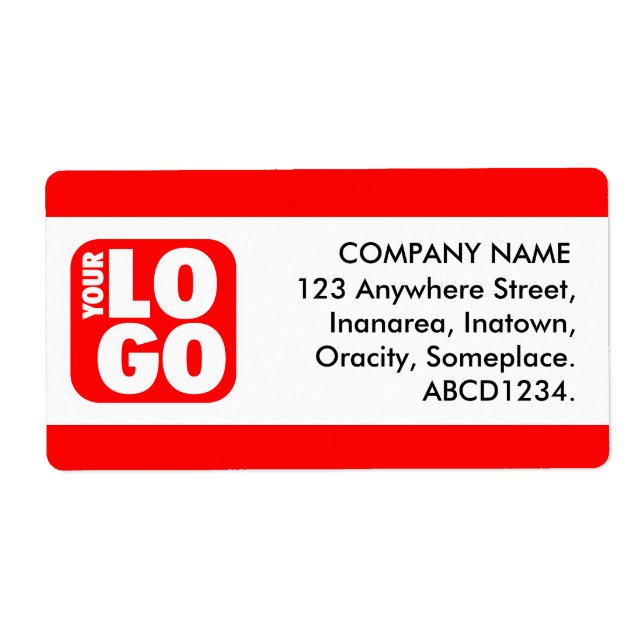 Étiquette Groupe central - Rouge (Devant)