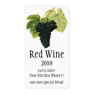 Étiquette Groupe organique vintage de raisin de vin rouge,