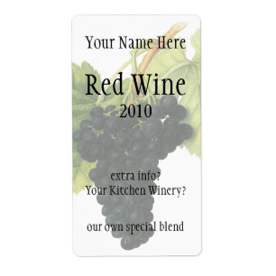 Étiquette Groupe organique vintage de raisin de vin rouge,