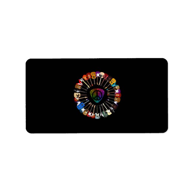 Étiquette Guitare Lover | Variété guitare (Devant)