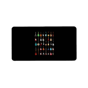 Étiquette Guitare Musical Instrument Rock and Roll