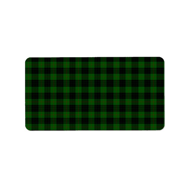 Étiquette Gunn Tartan (Devant)