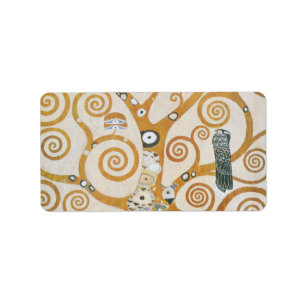 Étiquette Gustav Klimt The Tree of Life Art Nouveau