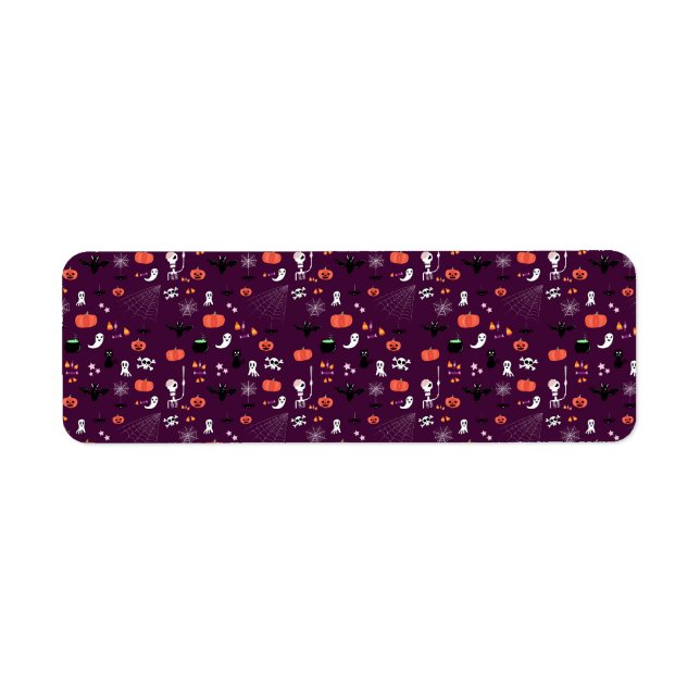 Étiquette Halloween (Devant)