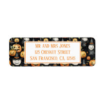 Halloween citrouilles et monstres