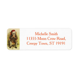 Étiquette Halloween L Personnalisé Floral Sugar Skull person