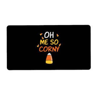 Étiquette Halloween Oh me So Corny Candy Birthday