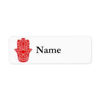 Étiquette Hamsa-Main rouge de Miriam-Main de Fatima.png