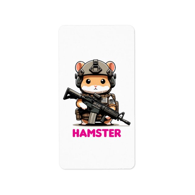 Étiquette Hamster tactique (Devant)
