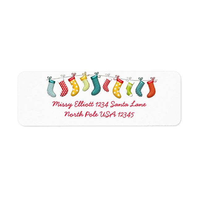 Étiquette Hanging Christmas Stockings (Devant)