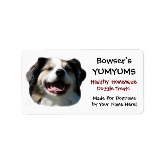 Étiquette Happy Australian Shepherd personnalisé Chien Trait