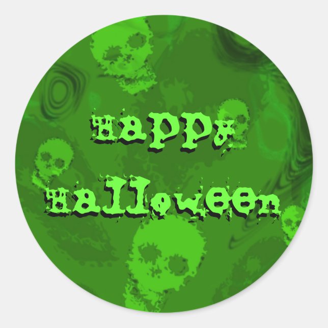 Étiquette "Happy Halloween" de Skull Specters (Devant)