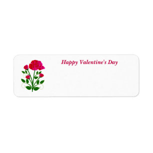Étiquette Happy Valentine's Day