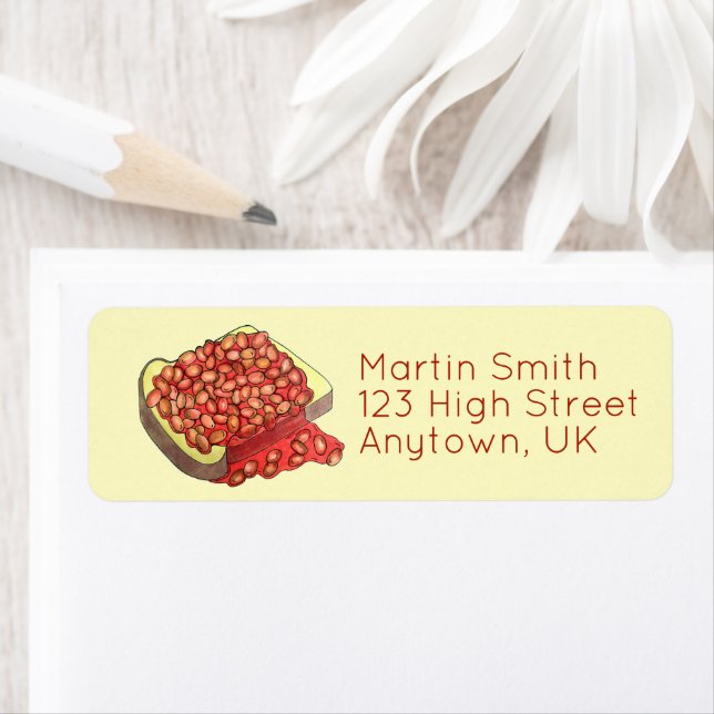 Étiquette Haricots au four Royaume-Uni Cuisine britannique (En situation)