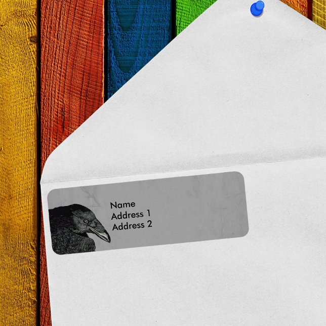 Étiquette Hauning Black Crow Face Grey (Créateur téléchargé)