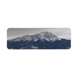 Étiquette Haut de la montagne enneigée