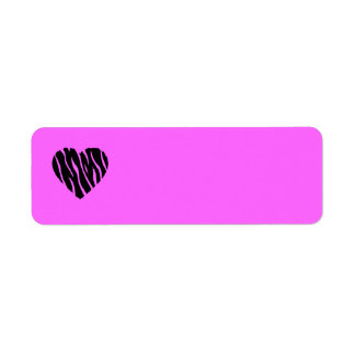 ÉTIQUETTE HEART35 ZEBRA HEART FORME D'AMOUR DE COEUR FILLE F