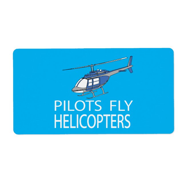 Étiquette Hélicoptères Pilot (Devant)