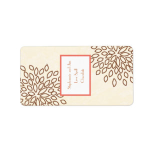Étiquette Hersheys rose miniature de 1,25 po x 2,75 po / Flo