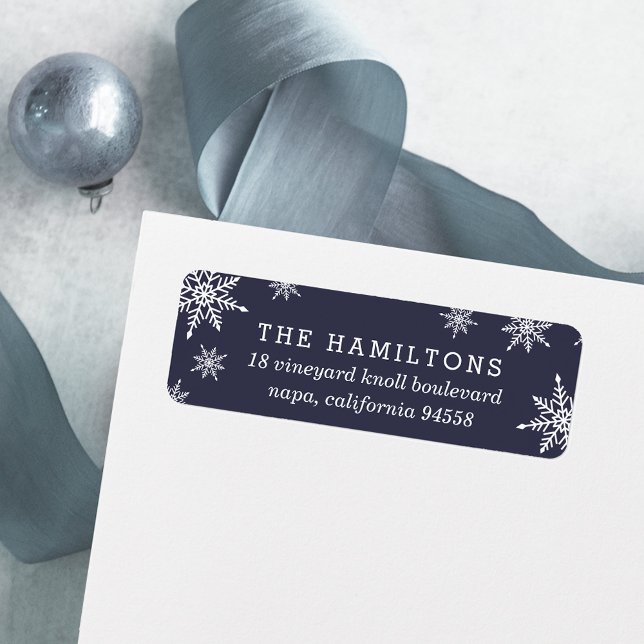 Étiquette Heure de retour de neige hivernale (Créateur téléchargé)