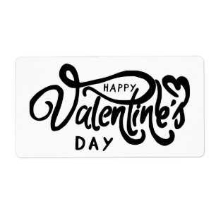 Étiquette Heureuse Sainte-Valentin
