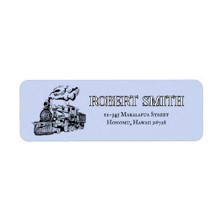 Étiquette Hilo Railroad Vintage Steam Train Label