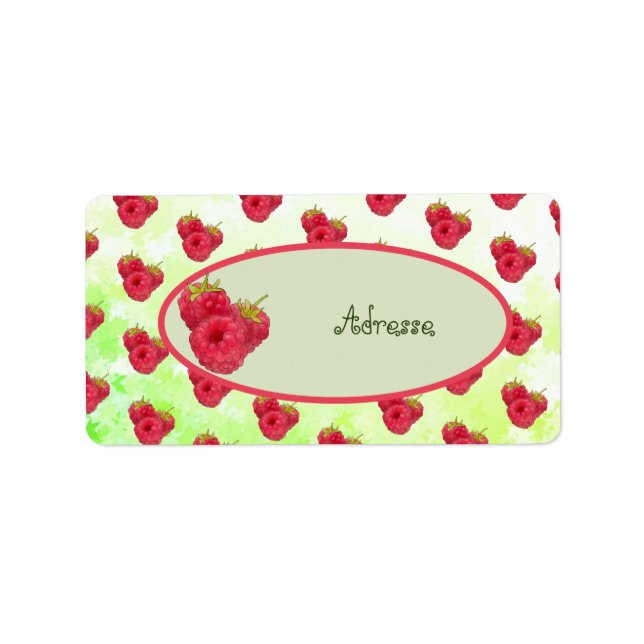 Étiquette Himbeeren  adressaufkleber (Devant)