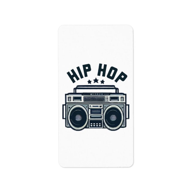Étiquette Hip hop (Devant)