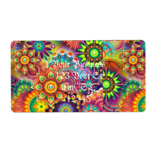 Étiquette Hippie Super Techno Psychedelic Thunder_Cove
