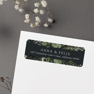 Étiquette Hiver Meadow   Green Botanical Return Adresse