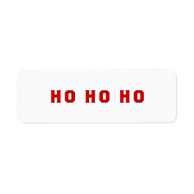 ÉTIQUETTE HO (Devant)