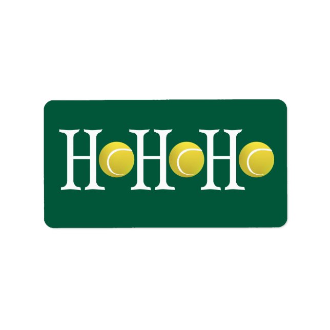Étiquette HO-HO-HO - Personnaliser l'arrière-plan (Devant)